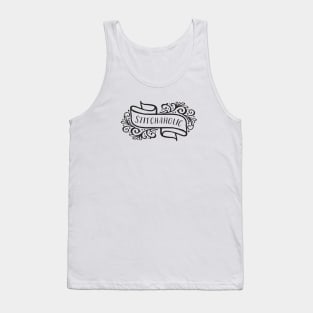 Stitchaholic Black Tank Top